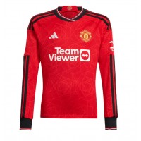 Pánský Fotbalový dres Manchester United 2023-24 Domácí Dlouhý Rukáv